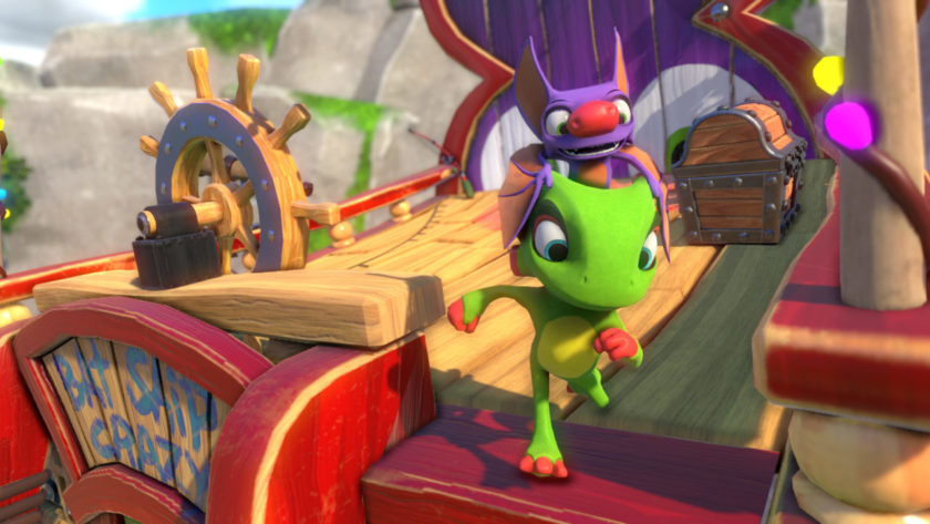 Yooka und Laylee in der Schiffbruchbucht. ©Playtonic Games