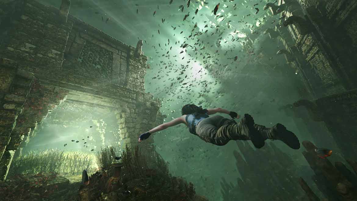 Unterwasserpassagen in Shadow of the Tomb Raider lassen uns schnell hektisch werden