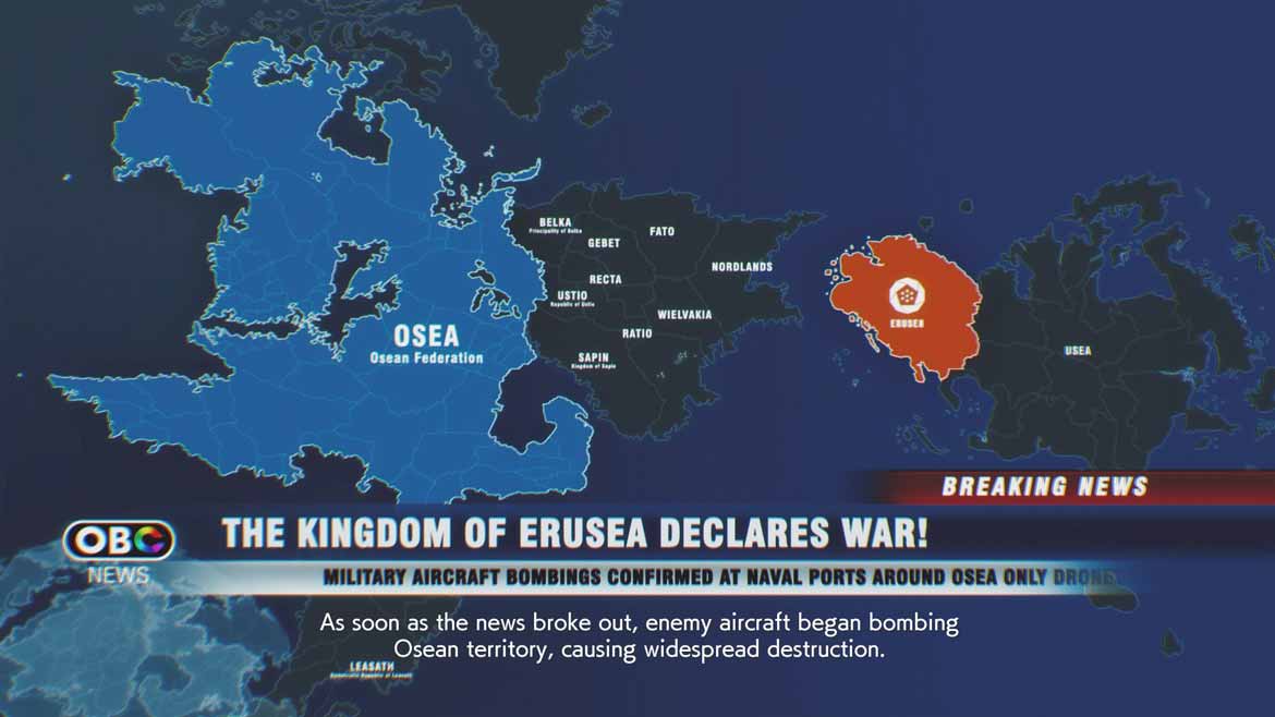 Erusea erobert den Kontinent Usea. Osea schlägt zurück.